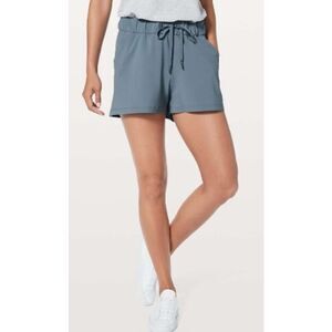 Lululemon On the Fly Shorts in Blue Charcoal Women's Sz. 4